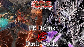 Phantom Knight Horus VS Dark World  YuGiOh Feature Match  Round 1 [upl. by Salaidh835]