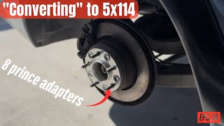 Installing 5x114 adapters on the BMW drift car [upl. by Nisotawulo273]