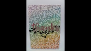 TUTO Carte avec embossage et aquarelle [upl. by Anyal]