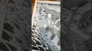 Finished Timelapse of Snake Plissken inks artdrawinginkingcomicartsnakeplisskenkurtrussell [upl. by Jacobba]