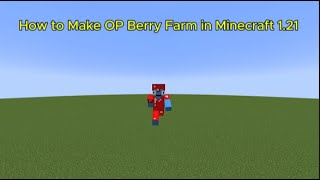 How To Make OP Automatic Berry Farm In Minecraft 121  DonutSMP [upl. by Nennarb]