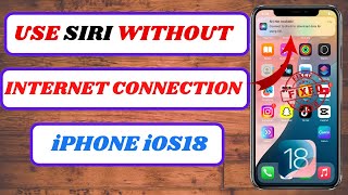 how to use siri without internet connection ios 18how to use siri without internet connection2024 [upl. by Anirac111]