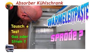 Wohnmobil Absorber Kühlschrank defekt kühlt nicht Wärmeleitpaste erneuern Brenner reinigen [upl. by Negroj460]