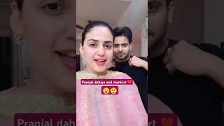 pranjal dahiya and mankirt 😲😲shortvideo shorts punjabimusic love vairelvideo [upl. by Sinnylg]