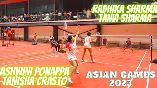 Women Doubles  League Match  ASHWINI PONAPPATANISHA CRASTO vs RADHIKATANVI SHARMA  2023 [upl. by Feerahs]