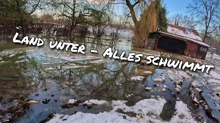 Der Horror 😱🌧️ Schneeschmelze und Regen zugleich  Hochwasser  Land unter [upl. by Cedell436]