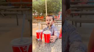 Aarav ne dono Coke pe Li 🔴😨😱trending cutebaby cute viralvideo funny comedy [upl. by Anoyi583]