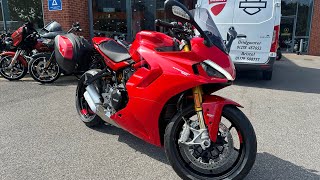 Ducati Supersport 950 S Red walkaround with engine sound for sale [upl. by Vladamir]