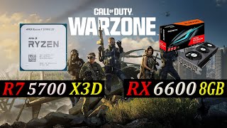 RYZEN 7 5700X3D  RX 6600 8GB  WARZONE 30 Competitive Settings 1080p [upl. by Arda161]