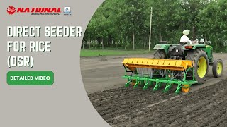 National Direct Seeder for Rice DSR English [upl. by Farleigh]