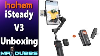 Hohem iSteady V3 Foldable Smartphone Gimbal MIC01 Set  Unboxing [upl. by Davon]