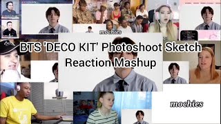 BTS DECO KIT Photoshoot Sketch  Reaction Mashup [upl. by Sigismondo450]