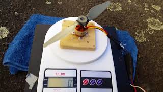 Turnigy D282610 1400kv Brushless Motor Thrust Test 2 [upl. by Bobbye]