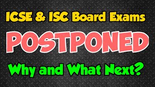 ICSE amp ISC Board Exams Postponed  Whats andar ki baat What were reasons beyond our control [upl. by Aenil621]