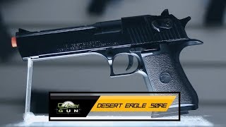 Pistola de Airsoft Cybergun Desert Eagle 50AE Spring  Falcon Armas [upl. by Akoyn301]