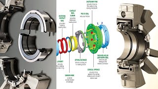 Mechanical seal working animations  pump mechanical seal  split mechanical seal [upl. by Nhar]