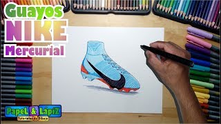 Aprende a dibujar los guayos Nike Mercurial 2018 [upl. by Jaquith]