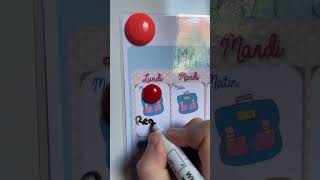 TUTO  Calendrier semaine école pour les enfants 📚 tuto diy calendrier astuce enfant idee [upl. by Enerahs743]