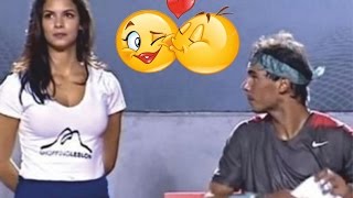 RAFAEL NADAL MIRANDO A SU BELLA ASISTENTE [upl. by Corvese938]