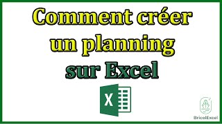 Comment créer un planning sur Excel [upl. by Malas]