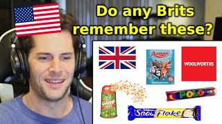 American Reacts to British Childhood Nostalgia [upl. by Nivrac]