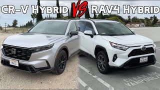 Toyota RAV4 Hybrid vs Honda CRV Hybrid  Which Should You Buy [upl. by Thorny715]