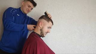 Hair Tutorial 13  Haare  Übergang selber Schneiden Männer  Skin fade  Stream [upl. by Nalra939]