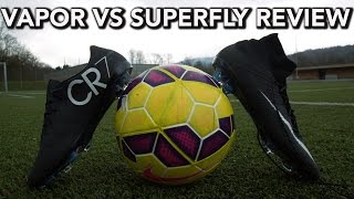 New CR7 Vapor VS Nike Mercurial Superfly Test amp Review 2014 [upl. by Anitnatsnoc]