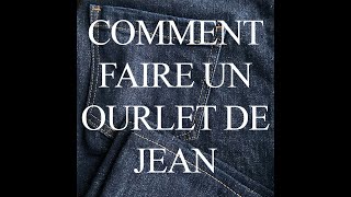 Tuto couture  comment coudre facilement un ourlet de jean [upl. by Lauter]