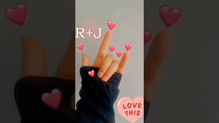 R ❤️J name status love targetmillion subscriber lovestatusvideo [upl. by Enahs283]