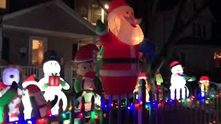 My 2022 Christmas Inflatable Display At Night [upl. by Oleg]