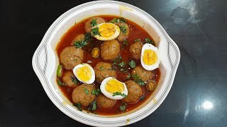 Chicken kofta curry recipeChicken kofta Gravy RecipeChicken Meatballs gravy recipe byMamasKitchen [upl. by Nevet]