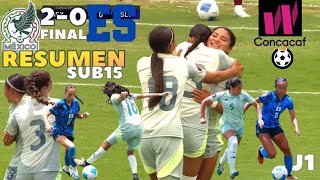 México SUB15 Femenil vs EL Salvador SUB15 🔵 Femenil  RESUMEN 582024 campeonato de la concacaf J1 [upl. by Sualokcin791]