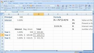 Finance Basics 2  Compound Interest in Excel [upl. by Marie-Ann]