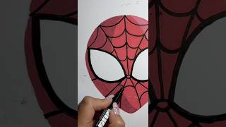 Spider Man drawing diy art spiderman howtodraw shorts sketch music [upl. by Naimad995]