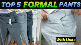 Best 5 Formal Pant  Best Formal Shirt Pant Combination  Formal Clothing Tips  Men Fashion [upl. by Esinaj341]