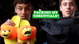 PACKING MY “ESSENTIALS” I Tom Daley [upl. by Atinrev]