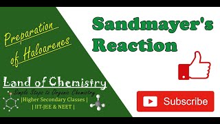 Sandmeyer Reaction class 12  Preparation of chlorobenzene from benzene diazonium chloride [upl. by Hanas]