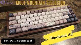 Akko MU01  Mountain Seclusion  Functional Art  Review and Sound Test [upl. by Launam]