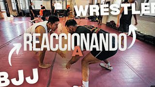 ¡REACCIONANDO A BJJ vs WRESTLING [upl. by Leidba]