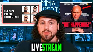 UFC 309 PRESS CONFERENCE DANA DENIES JONES VS PEREIRA JONES VS MIOCIC PREDICTION  LIVESTREAM QNA [upl. by Valeria]