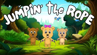 JUMPIN THE ROPE SONG  Fun Animated Cartoon for Kids  SingAlong amp Learn with JBBearz [upl. by Rehpotsirk]