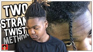 How To Start Dreads With Two Strand Twists  Dreadlocks [upl. by Melville]