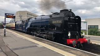 Inaugural Run of 60532 Blue Peter at Finsbury Park on July 13th [upl. by Akenna]