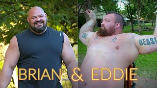 Brian SHAW amp Eddie HALL Strongman FUNNY MOMENTS [upl. by Ttsepmet]