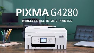 Canon MEGATANK PIXMA G4280 Wireless AllInOne Printer [upl. by Parshall]