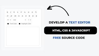 JavaScript Text Editor [upl. by Nazler463]