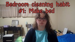 Bedroom cleaning habit 1 make bed [upl. by Nivat]