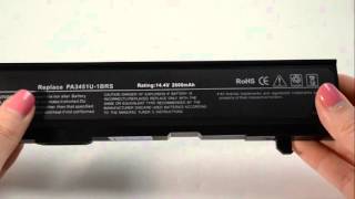 Toshiba Satellite A80 A100 A105 A110 A135 M40 M45 M55 Battery [upl. by Gertie408]