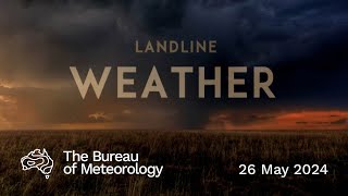 Weekly weather from the Bureau of Meteorology Sunday 26 May 2024 [upl. by Theobald]